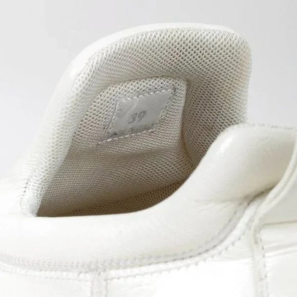 Celine White Leather Platform Slip-On Sneakers - Picture 10 of 10